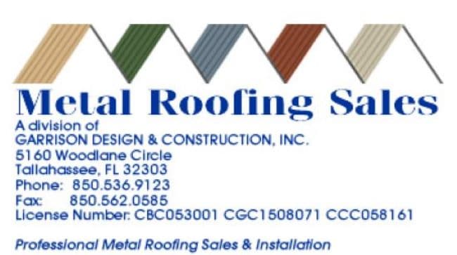 Metal Roofing Sales - Metal Roofing in Tallahassee